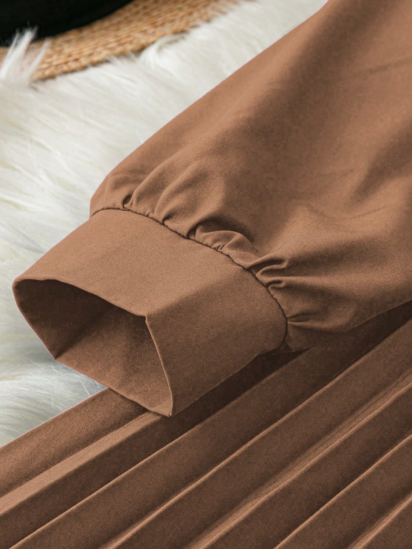 שמלת קז'ואל למשרד עם שרוולים ארוכים ומכפתורים לנשים של Clasi – תמונה 6