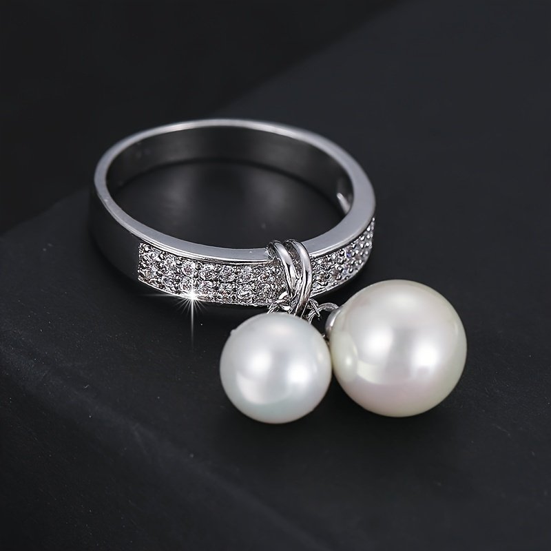 טבעת זירקוניה סינתטית אופנתית לנשים – תמונה 4