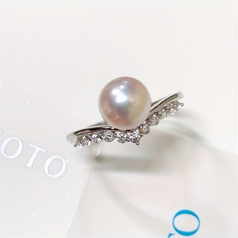 טבעת מתכווננת עם עיצוב כתר זהב מצופה נחושת - Image 7