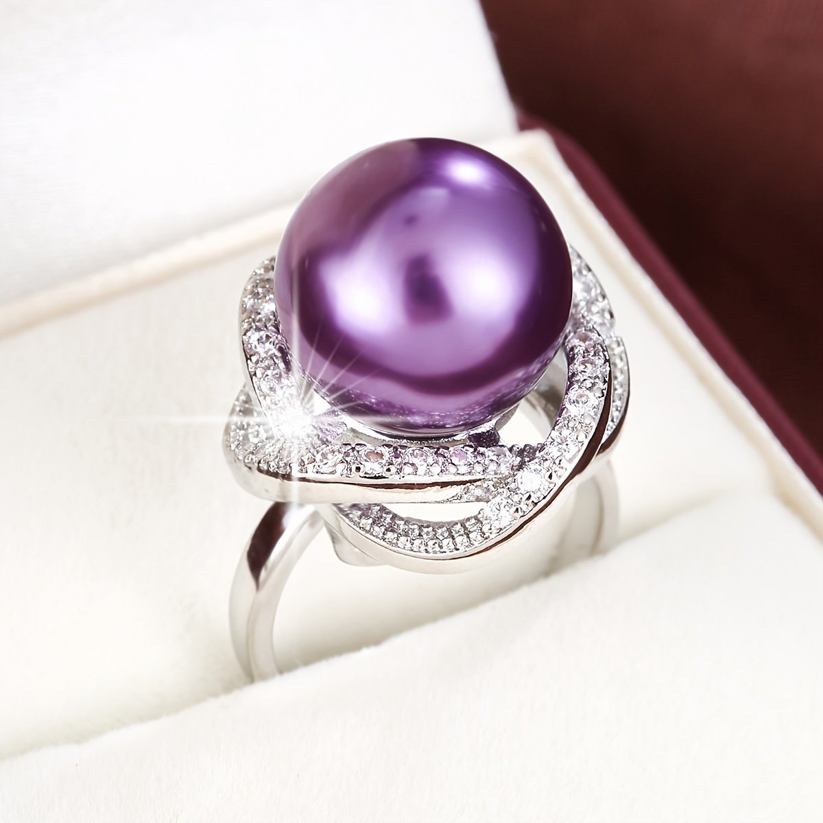 טבעת נחושת מתכווננת אלגנטית עם זירקוניה סינתטית, עיצוב פתוח סקסי לנשים, אביזר רב-תכליתי ליום יום ולמסיבה, ללבוש לכל עונה - Image 9