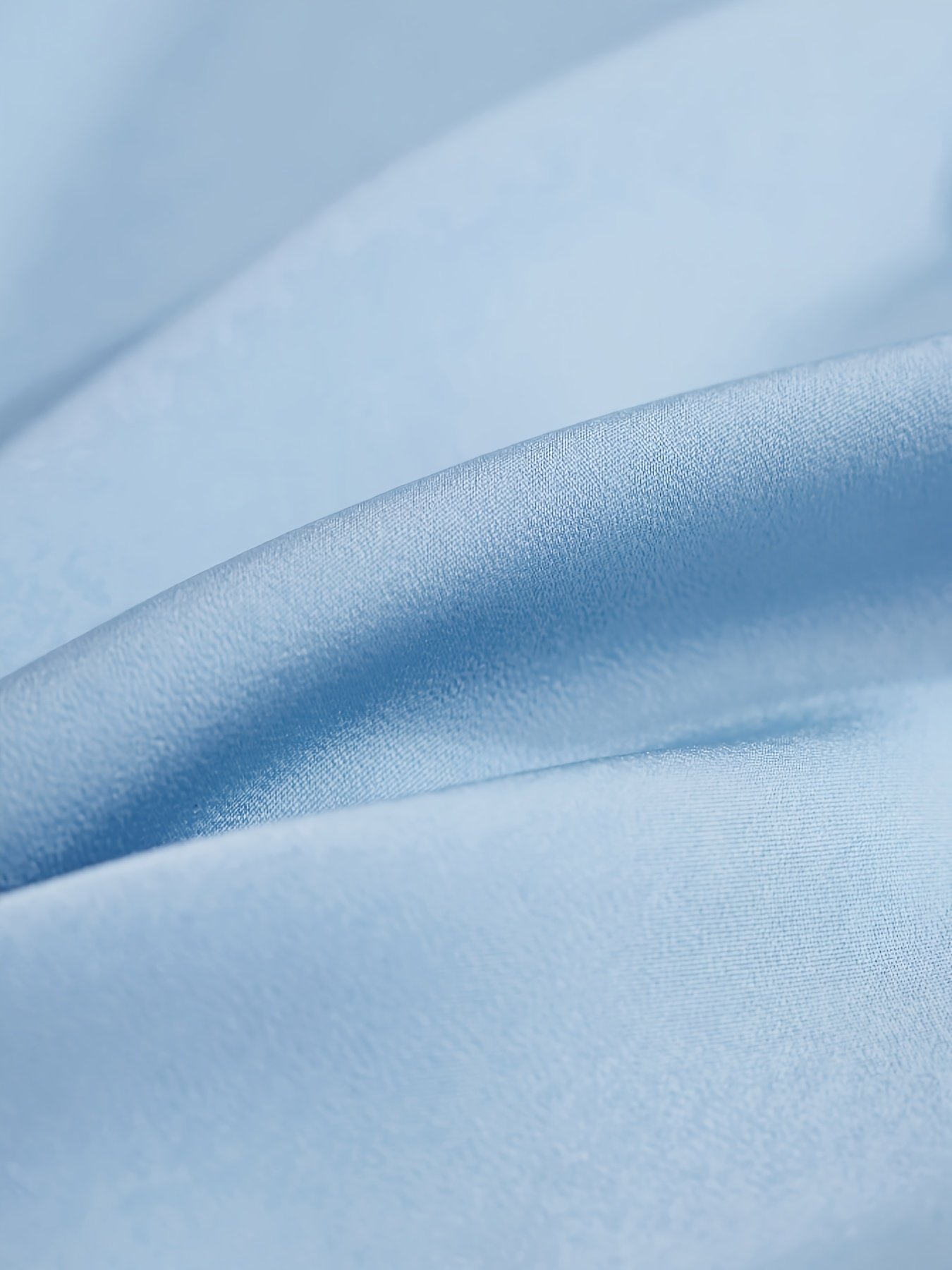 ⁦שמלת חולצה תכלת אלגנטית לנשים - שרוולים קצרים אופנתי, צווארון מכופתר, גזרה זורמת, מושלמת לסתיו/חורף, לבוש יומיומי עד רשמי, לבוש יומיומי | שמלה מכופתרת | מרקם מבריק⁩ – תמונה ⁦5⁩