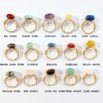 1pc/3/5pc טבעת קריסטל טבעית בעבודת יד מתכווננת תכשיטי אופנה מתנת חג יום נישואין הפתעה רומנטית אביזר