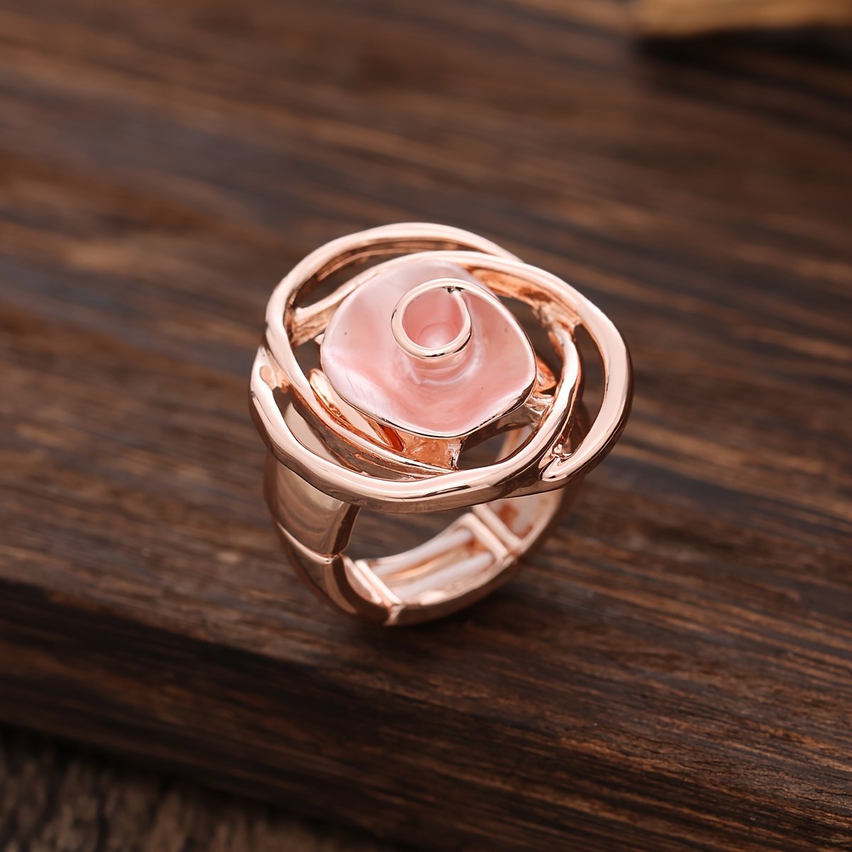 טבעת ורדים יצירתית מסוג חדש, עשויה מסגסוגת איכותית עם גמישות מתכווננת, כמתנה ליום האהבה, עם תחושה יוקרתית. - Image 8