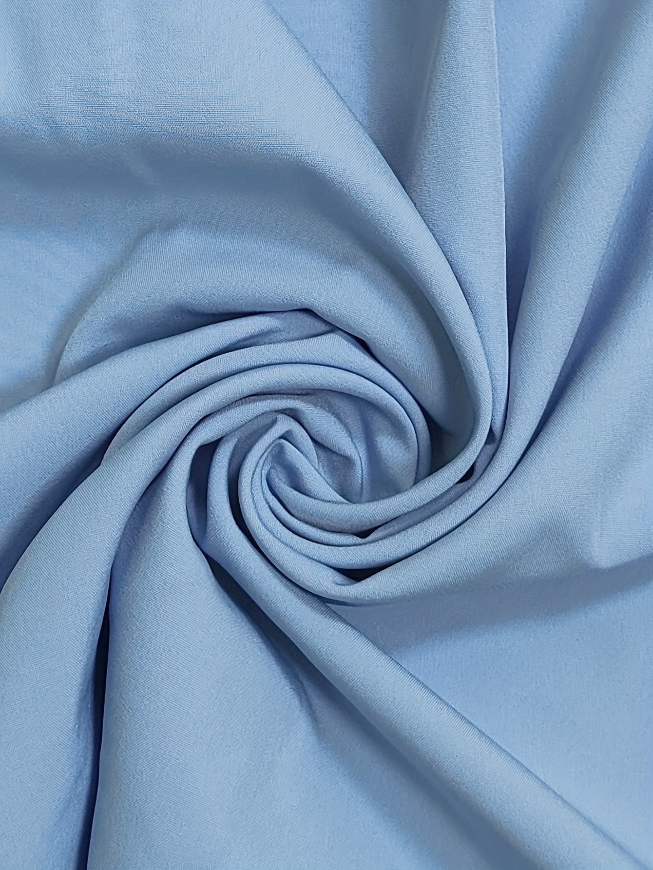 שמלה קז'ואלית בצבע תכלת לנשים עם כפתורים מלפנים, קשירה מתכווננת במותן ושרוולים קצרים - חצאית קפלים בגזרת A, גזרה רחבה, שמלת קיץ ניתנת לכביסה במכונה לטיולי אביב/קיץ – תמונה 4