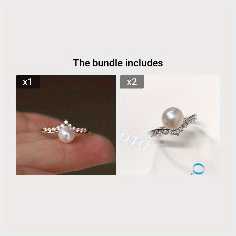 טבעת מתכווננת עם עיצוב כתר זהב מצופה נחושת - Image 6