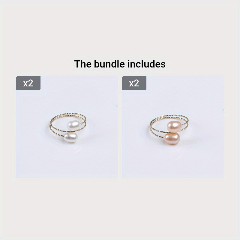 ⁦טבעת מים מתוקים טבעית בעבודת יד לנשים - תכשיטים מינימליסטיים בגוון זהוב עם אורז רב צבעים (ורוד, לבן, שחור, חום) - מתנה אלגנטית ליום יום וליום האהבה, ללבוש לכל השנה, פריט מתנה, אומנות אומנותית⁩ – תמונה ⁦18⁩